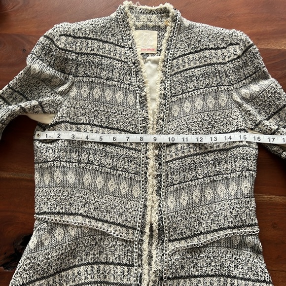 Rebecca Taylor Tweed Peplum Blazer with Chain Details - Picture 9 of 12